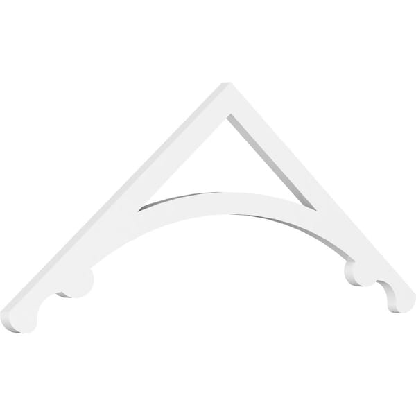 Ekena Millwork Pitch Legacy Architectural Grade PVC Gable Pediment, 48"W x 18"H x 1"P (9/12) GPP048X018X100LEG - main